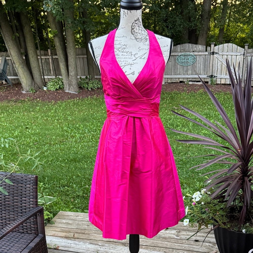 Alfred Angelo Vibrant Pink Backless Dress